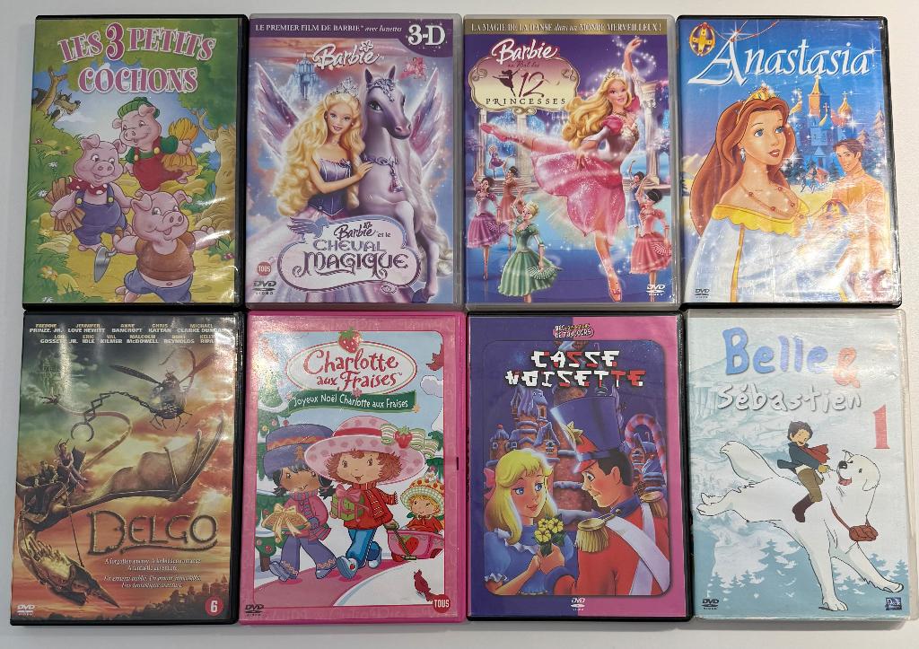 8 DVD Pour enfants, en parfait état., CD & DVD, DVD | Enfants & Jeunesse, Enlèvement, Utilisé, Autres genres, Film