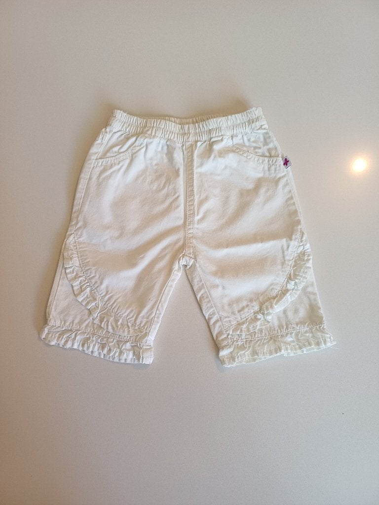 Wit broekje maat 50, Kinderen en Baby's, Babykleding | Maat 50, Ophalen of Verzenden, Gebruikt, Meisje, Broekje