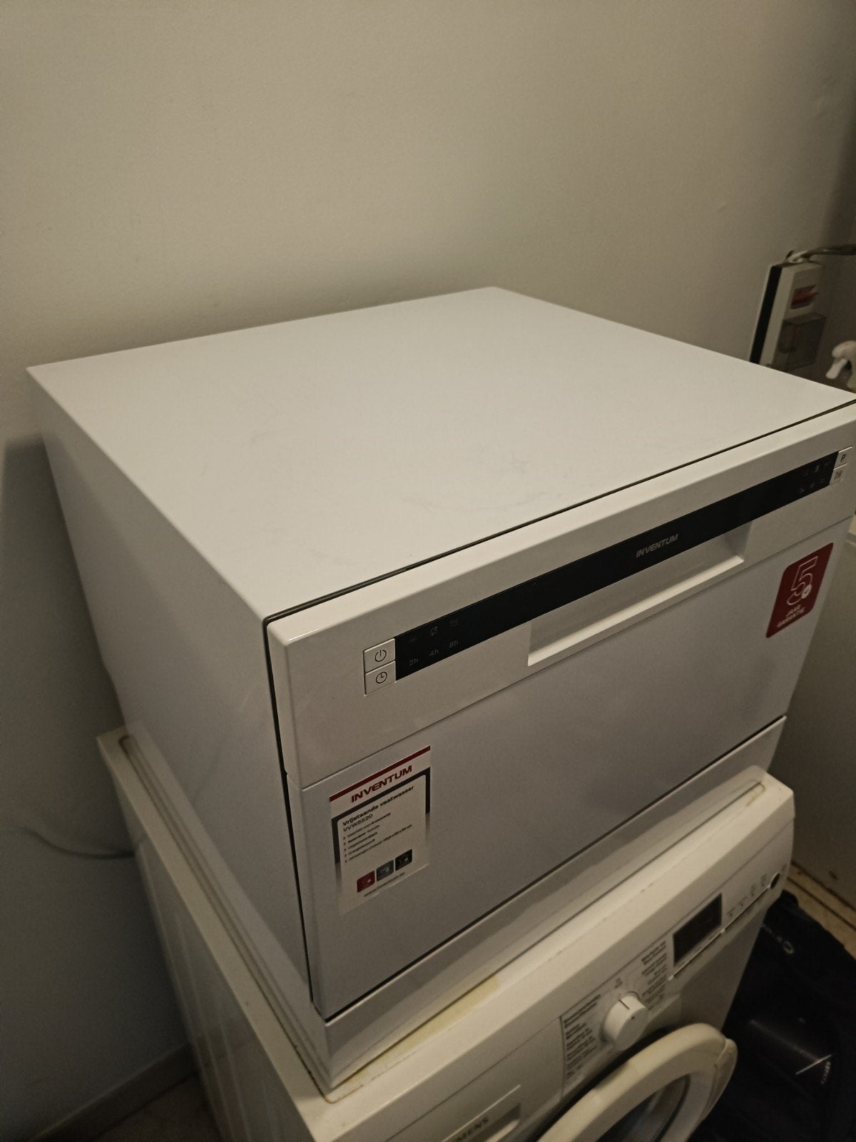 vrijstaande mini vaatwasser inventum VVW5520, Elektronische apparatuur, Vaatwasmachines, Ophalen
