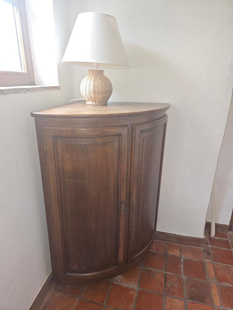 Hoekkast eik, Huis en Inrichting, Woonaccessoires | Zuilen en Pilaren, Ophalen