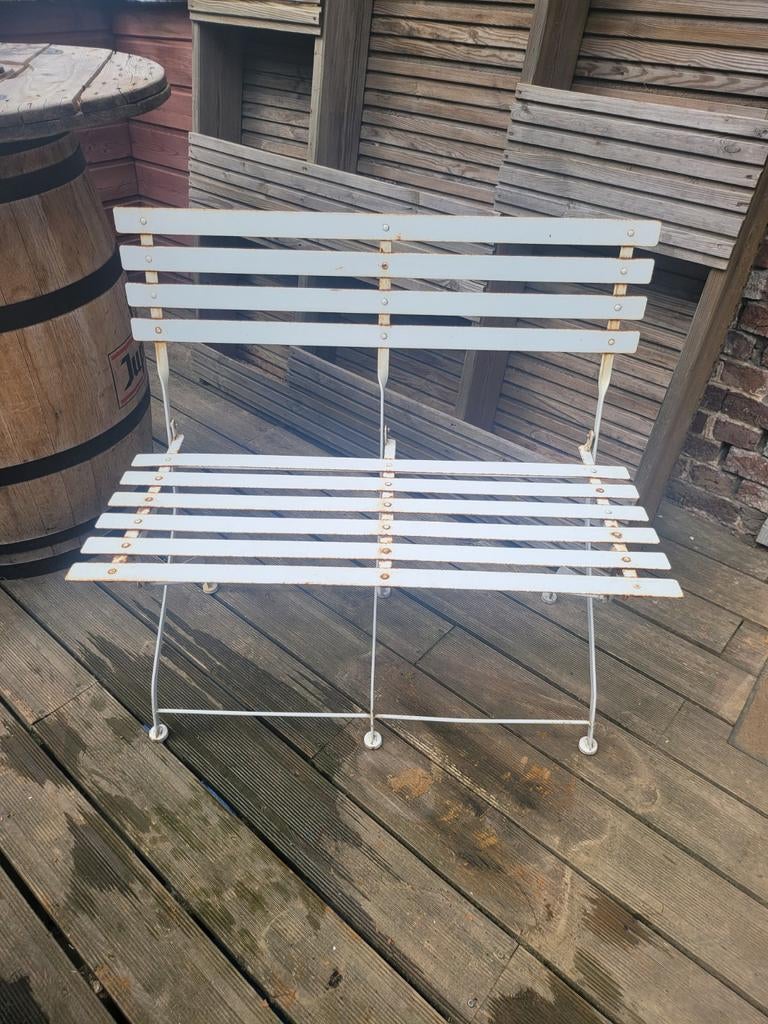 Ancien banc de jardin pliable en fer, Enlèvement