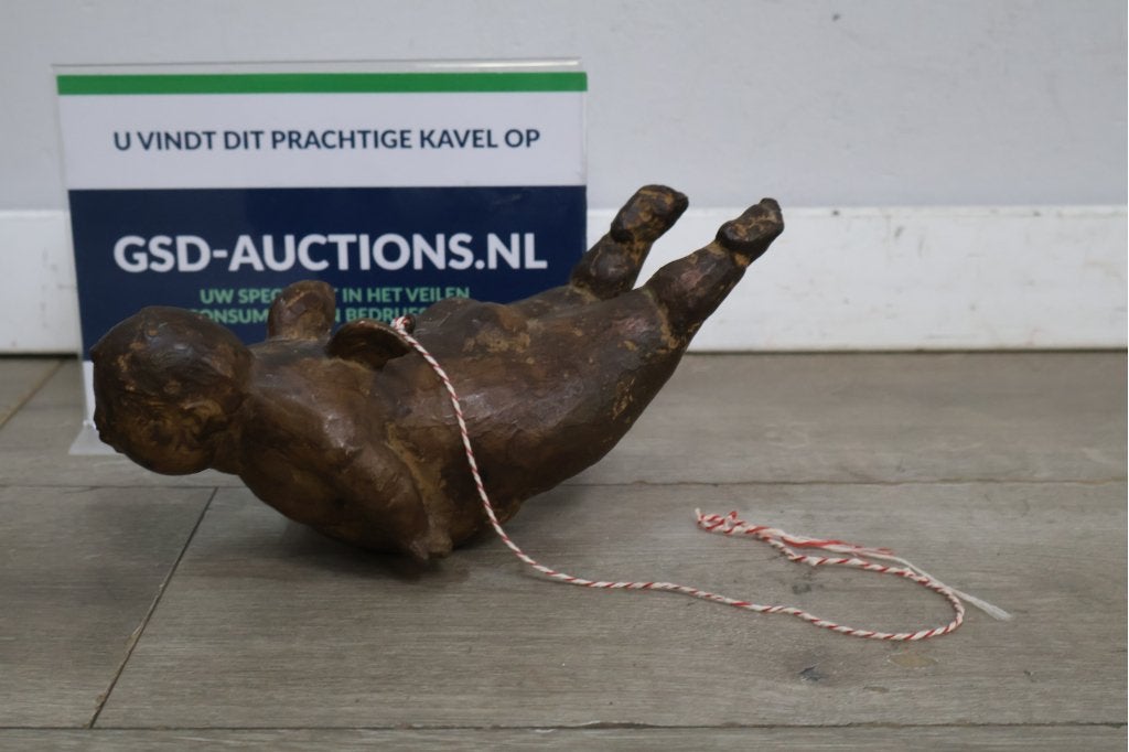 Bronzen beeldje van een engel, Antiek en Kunst