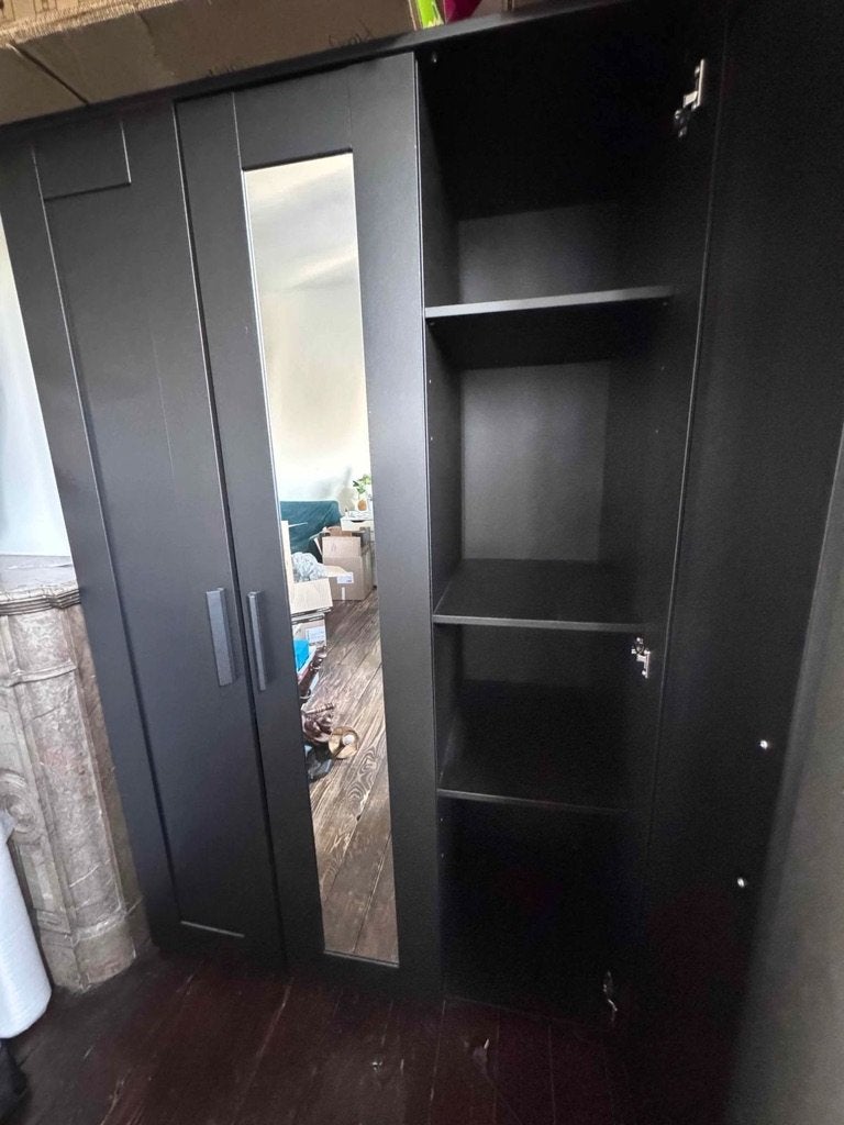 Penderie Brimnes miroir Ikea, Comme neuf, 100 à 150 cm, Autres matériaux, 50 à 75 cm