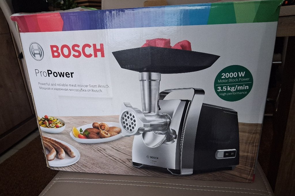 Vleesmolen Bosch ProPower, Elektronische apparatuur, Ophalen, Nieuw
