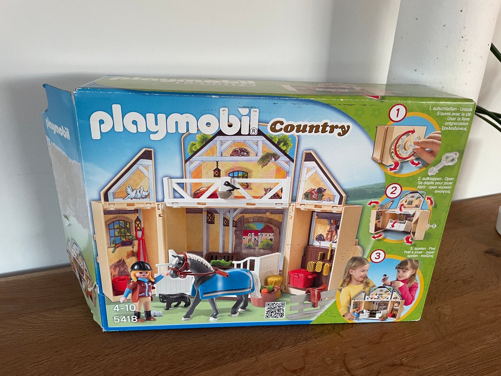 Playmobil country meeneemkoffer paardenstal 5418, Kinderen en Baby's, Ophalen, Gebruikt