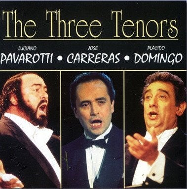 VENTE : CD LUCIANO PAVAROTTI, JOSÉ CARRERAS ET PLACIDO, Envoi