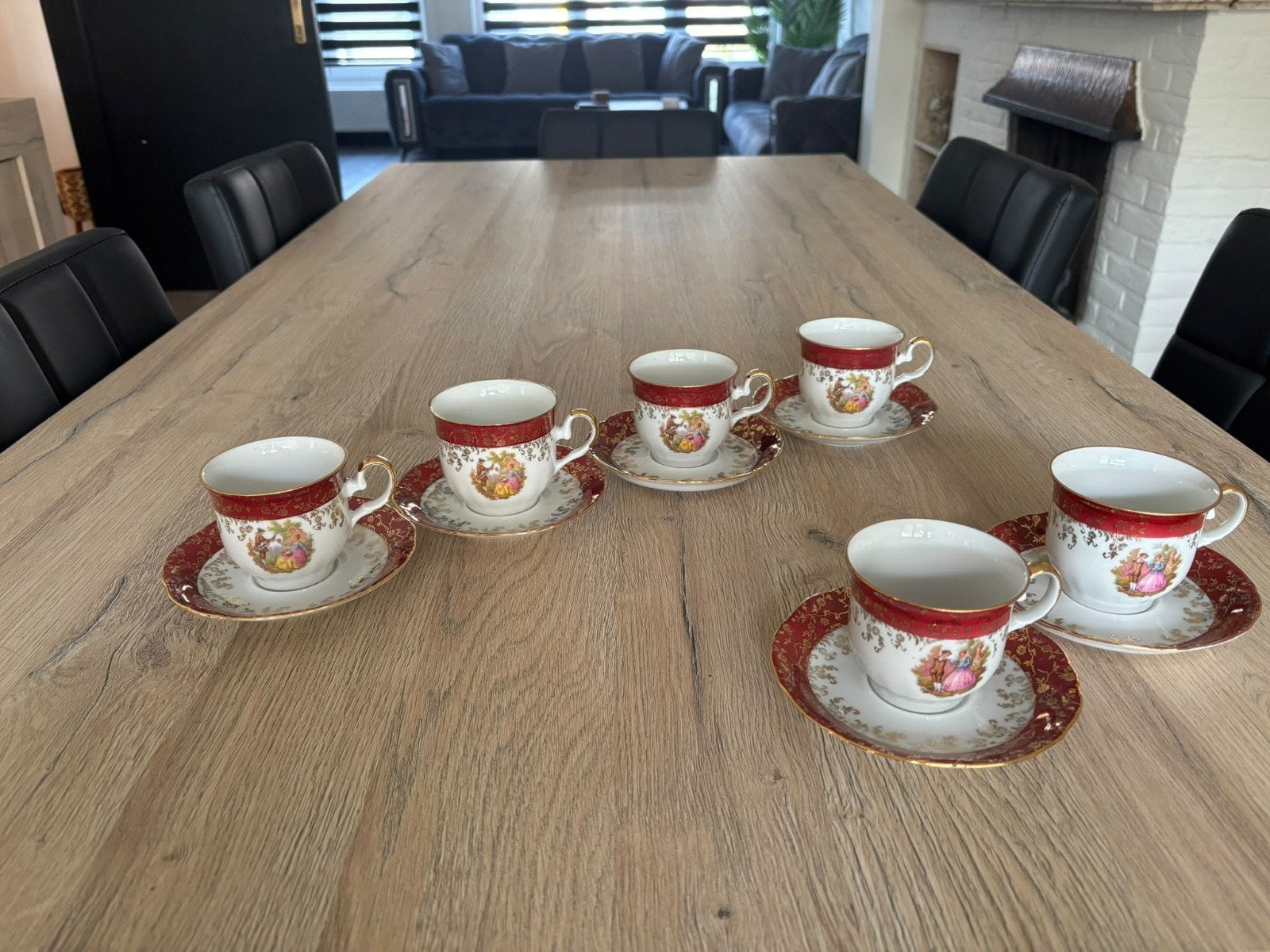 prachtige bavaria germany 24 karaat goud koffie/thee servies, Ophalen