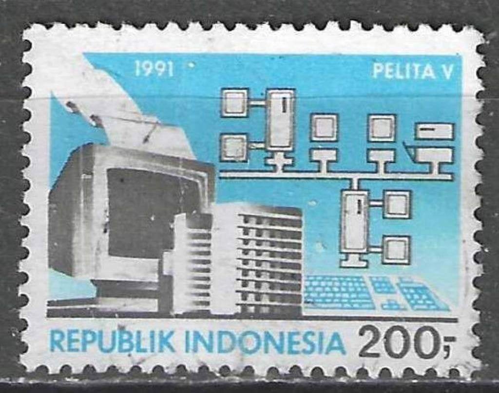 Indonesie 1991 - Yvert 1251 - 5de Vijfjarenplan (ST), Postzegels en Munten, Verzenden, Gestempeld