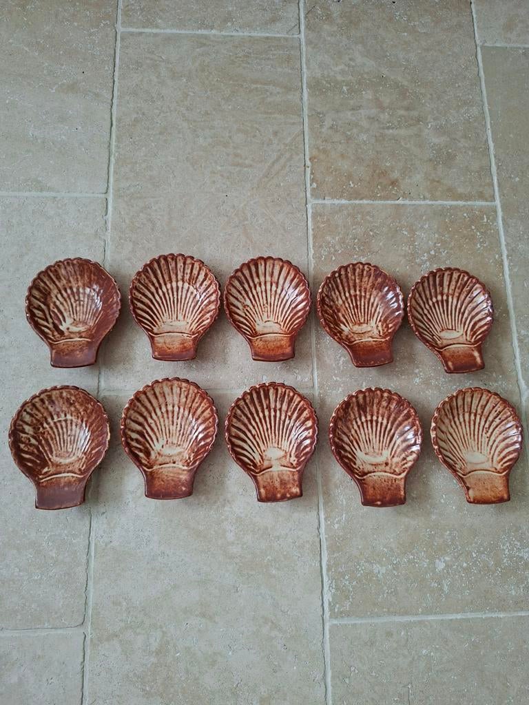 10 Plats Coquilles Saint Jacques fait mains sars Poterie, Enlèvement ou Envoi