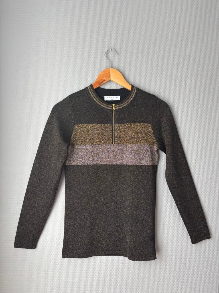 Sandro - Sweatshirt - M, Kleding | Dames, Verzenden, Gedragen, Maat 38/40 (M), Overige kleuren