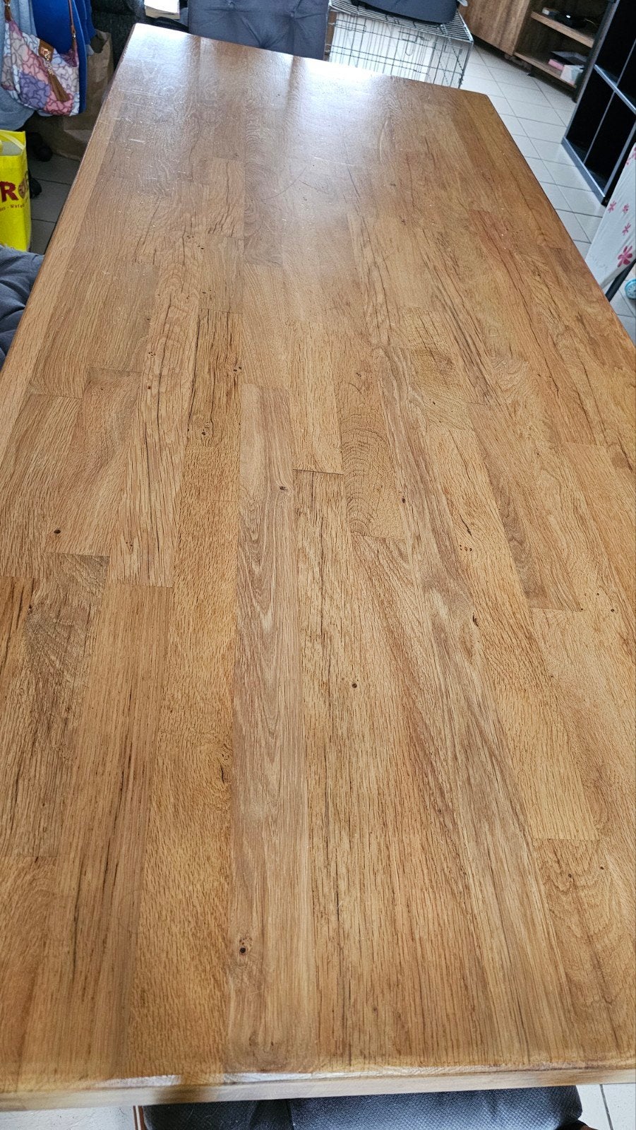 table en pur chene+6 chaise avec cousin, Enlèvement, Utilisé, Chene, 4 à 6 chaises