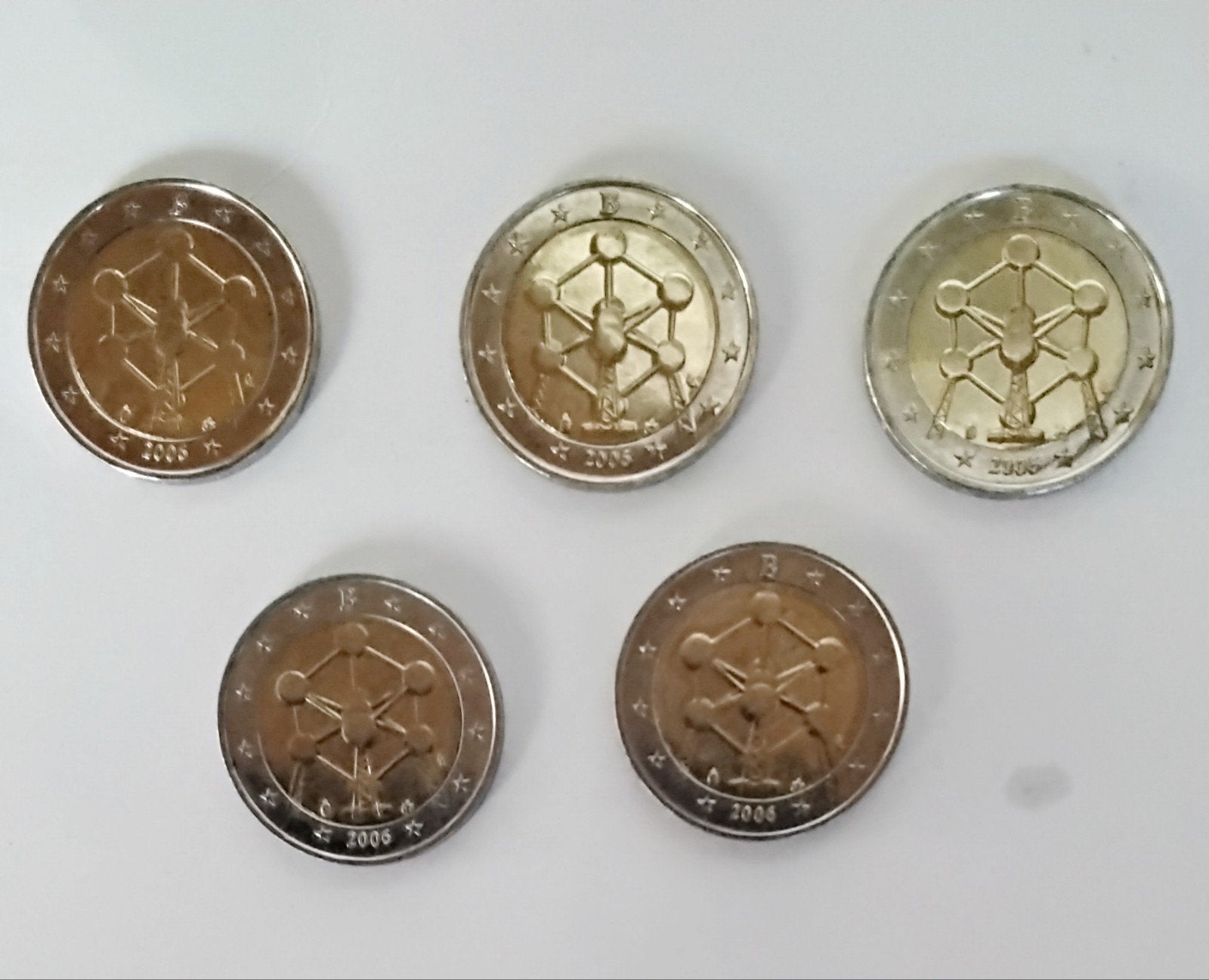 pièces belges 2 EURO ATOMIUM 2006, Timbres & Monnaies, Enlèvement