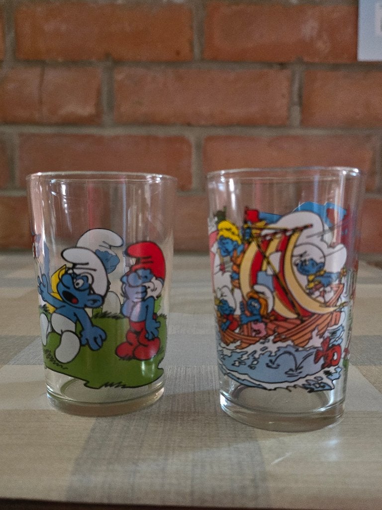 Smurfen glas, Verzamelen, Ophalen of Verzenden, Nieuw, Verschillende Smurfen, Gebruiksvoorwerp