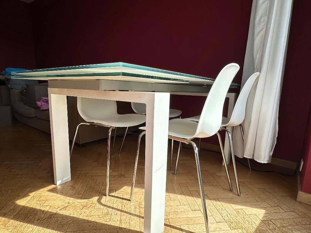 Table de salle à manger Baud - Design italien (2008), Enlèvement, Utilisé, Italiaanse design, 4 à 6 chaises