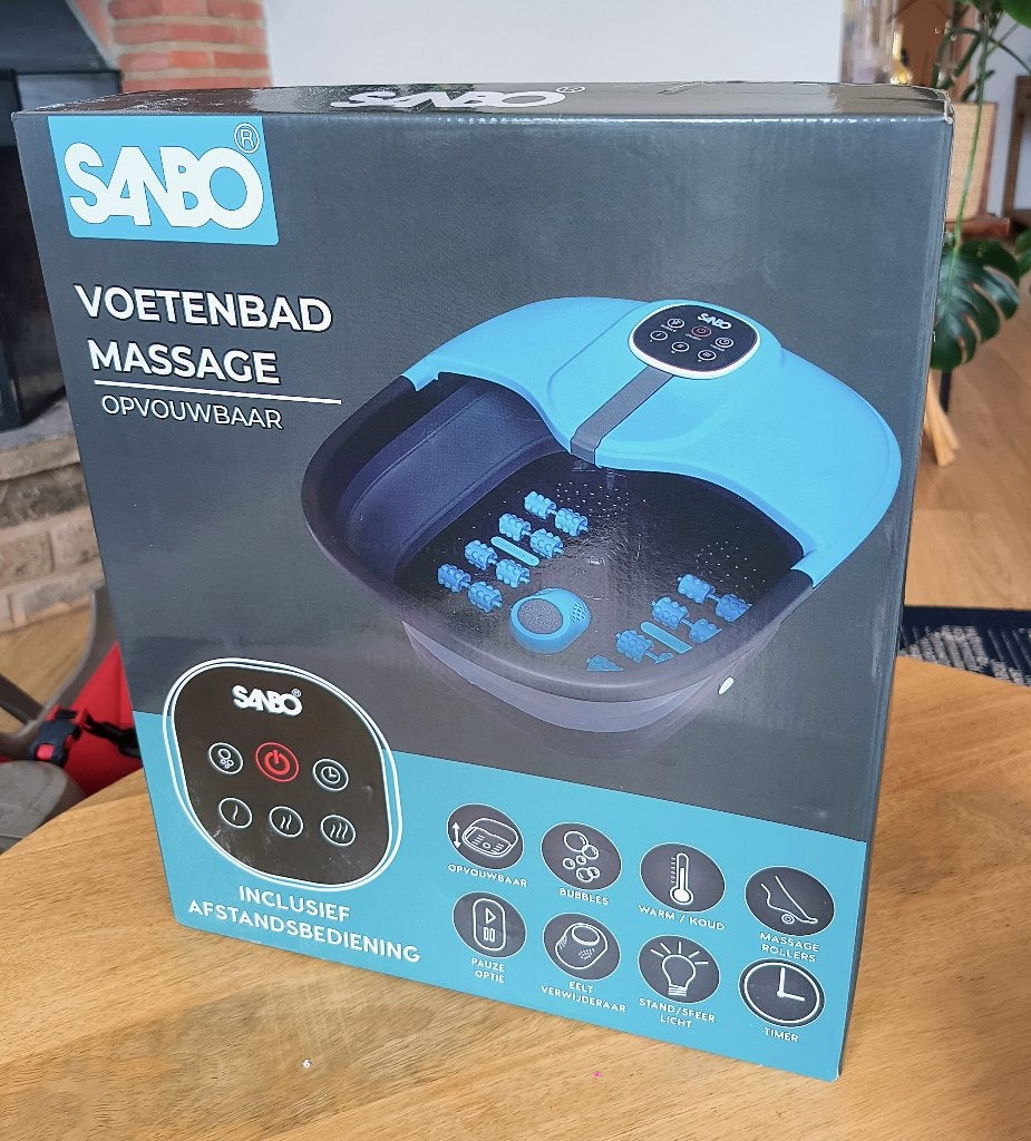 Masserend voetenbad, Sport en Fitness, Massageproducten, Nieuw, Apparaat, Ophalen of Verzenden