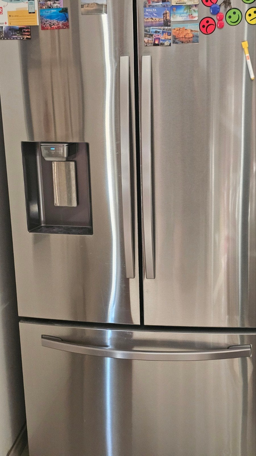 frigo Samsung américain double porte + bac congélateur, Avec compartiment congélateur, 160 cm ou plus, Comme neuf, Enlèvement