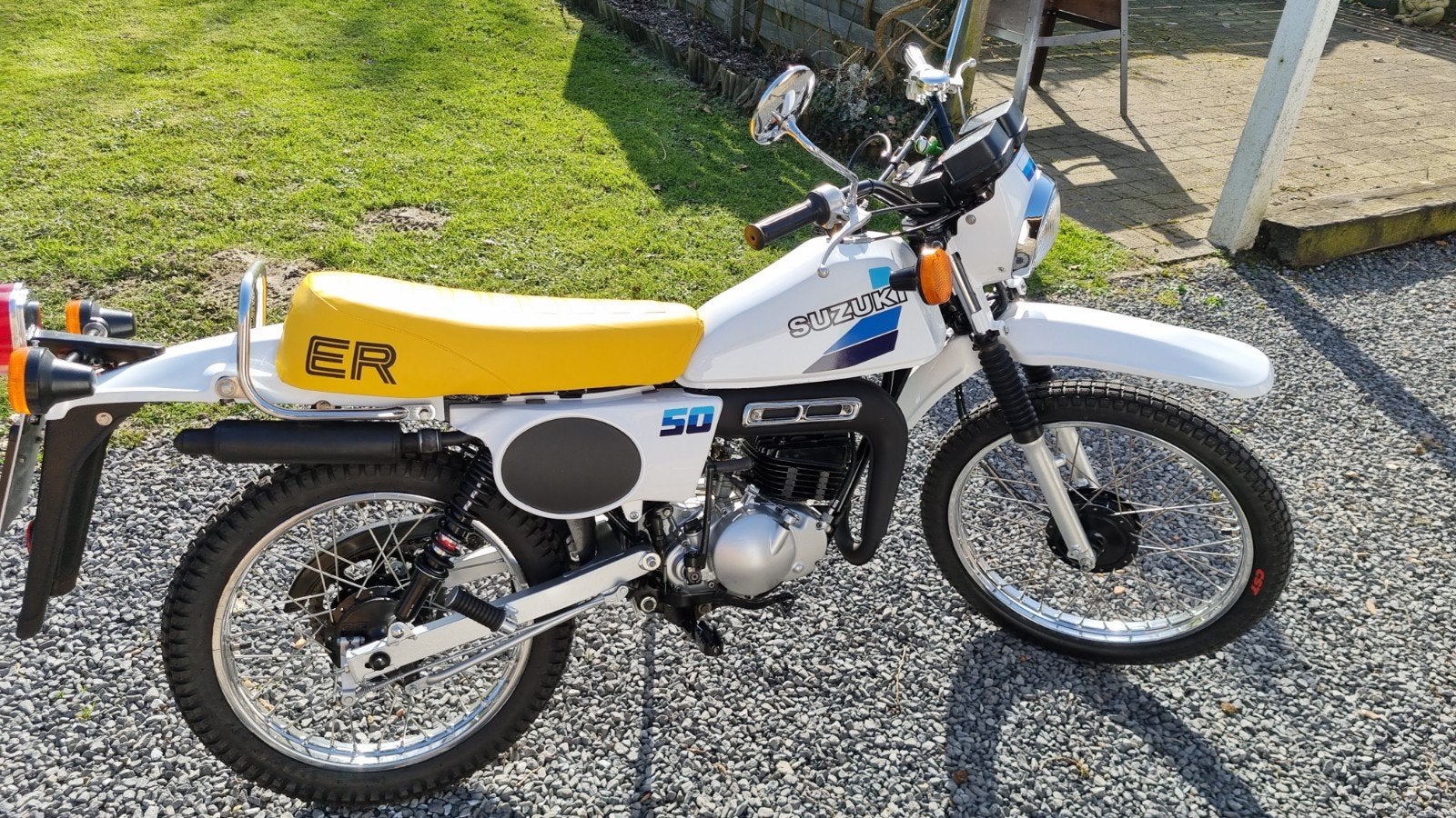 suzuki ts50er 19, Fietsen en Brommers, Ophalen of Verzenden, Zo goed als nieuw, 5 versnellingen, Suzuki
