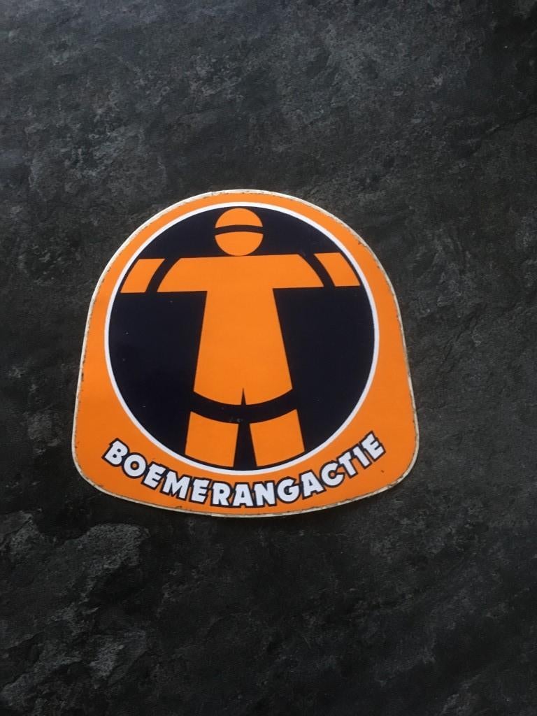Sticker boemerangactie - liefdadigheid, Verzamelen, Ophalen of Verzenden
