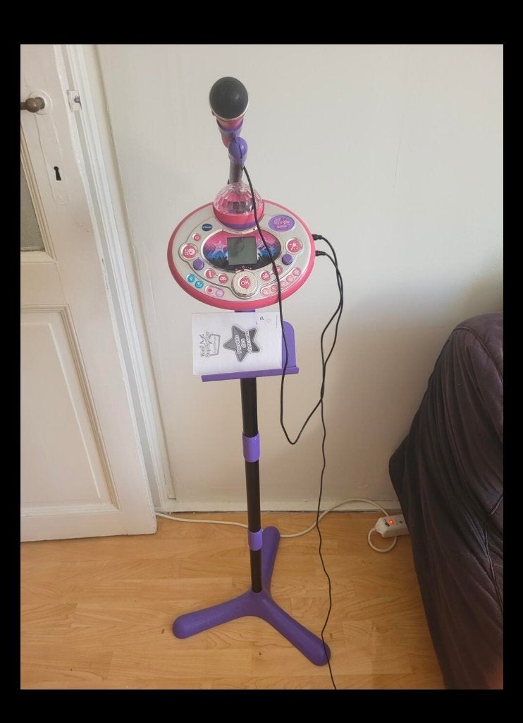 Vtech micro superstar light show karaoke, Kinderen en Baby's, Speelgoed | Vtech, Ophalen, Zo goed als nieuw, 4 tot 6 jaar