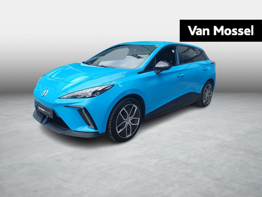 MG MG4 64 kWh Luxury, Stof, 1675 kg, Blauw, 5 zetels
