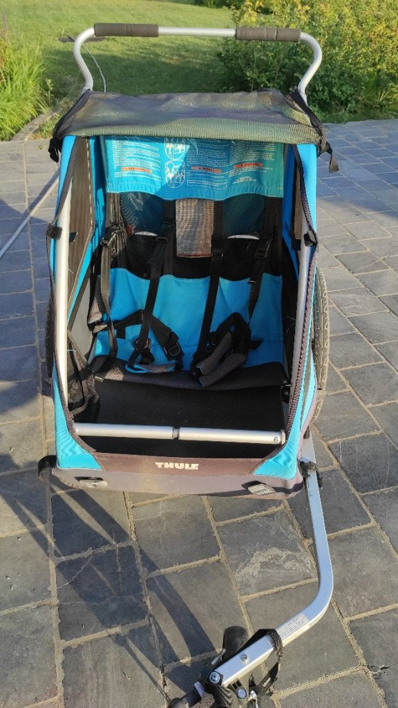 Fietskar duozit Thule coaster, Vélos & Vélomoteurs, Accessoires vélo | Remorques, Utilisé, Remorque pour enfant, 20 à 40 kg, Suspension