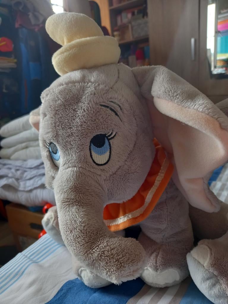 Dumbo pluche, Ophalen, Disney, Grijs, Zo goed als nieuw