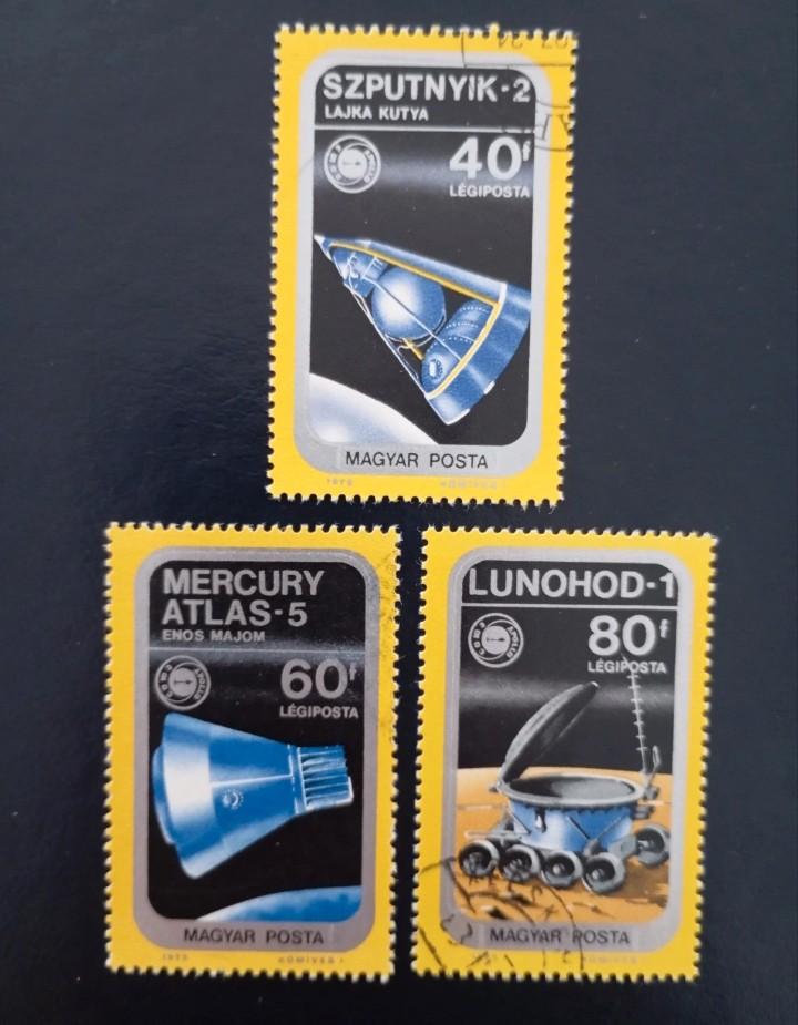 Lot of 3 CTO stamps from Hungary - space, Postzegels en Munten, Postzegels | Europa | Hongarije, Verzenden