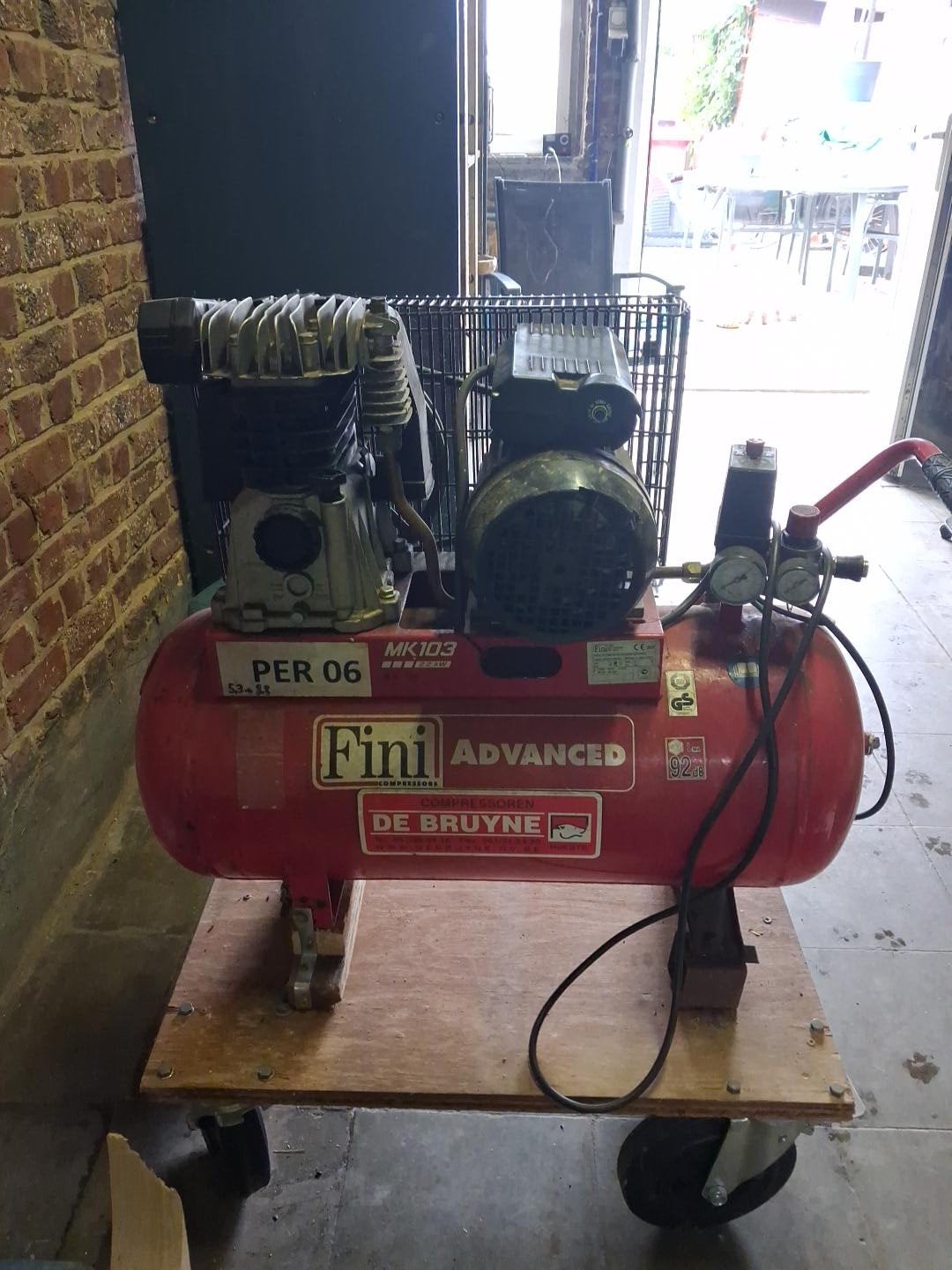 Fini MK103 Advanced compressor 50L – 3PK – 16 bar – amper ge, Doe-het-zelf en Bouw, Compressors, Ophalen