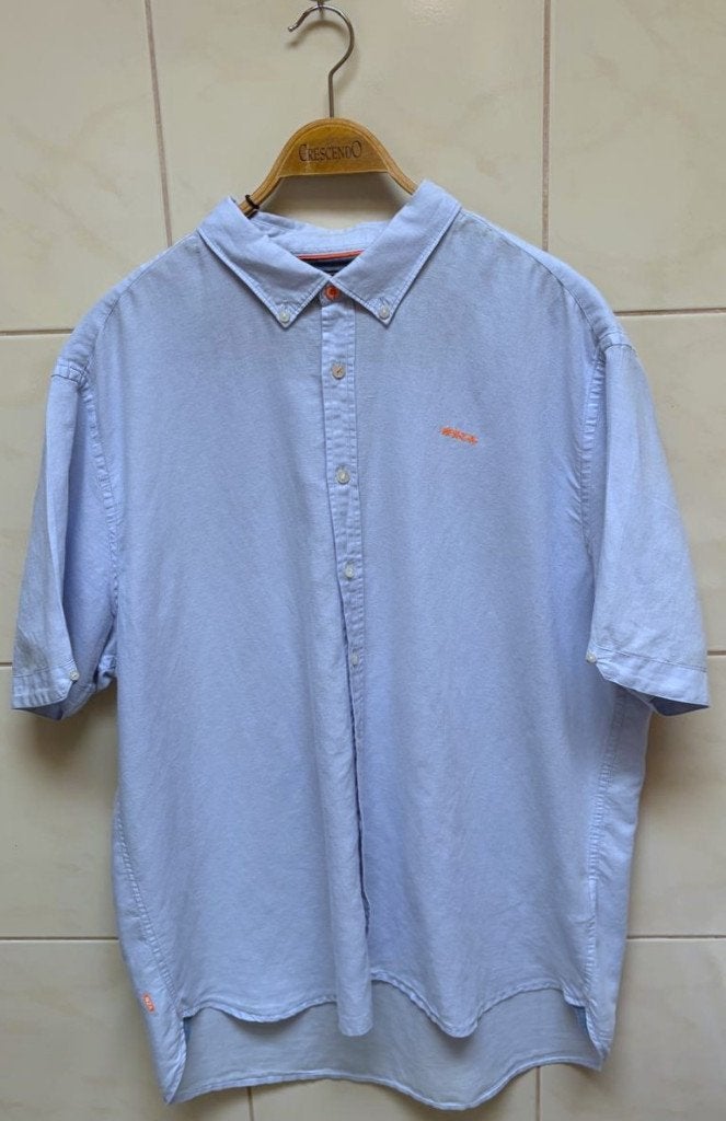 NZA - Chemise - Bleu clair - XXXL, Autres tours de cou, Comme neuf, Enlèvement, Bleu