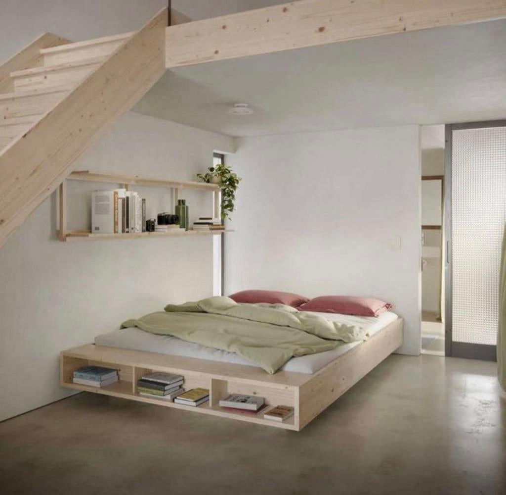 NIEUW IN DOOS | Karup futon bed Merge 160x200 cm, Huis en Inrichting, Ophalen of Verzenden, 200 cm, 160 cm, Hout