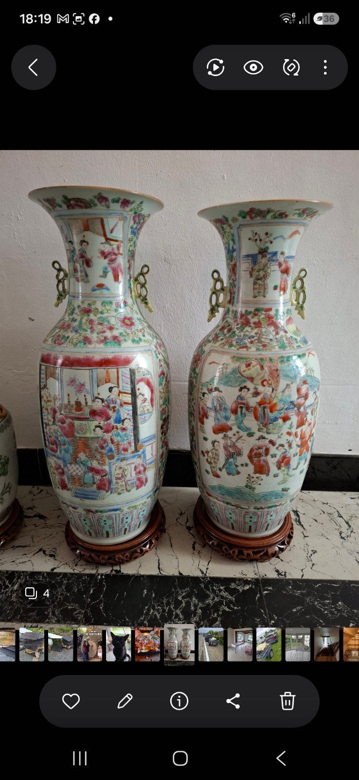 2 Chinese vazen, Antiek en Kunst, Ophalen