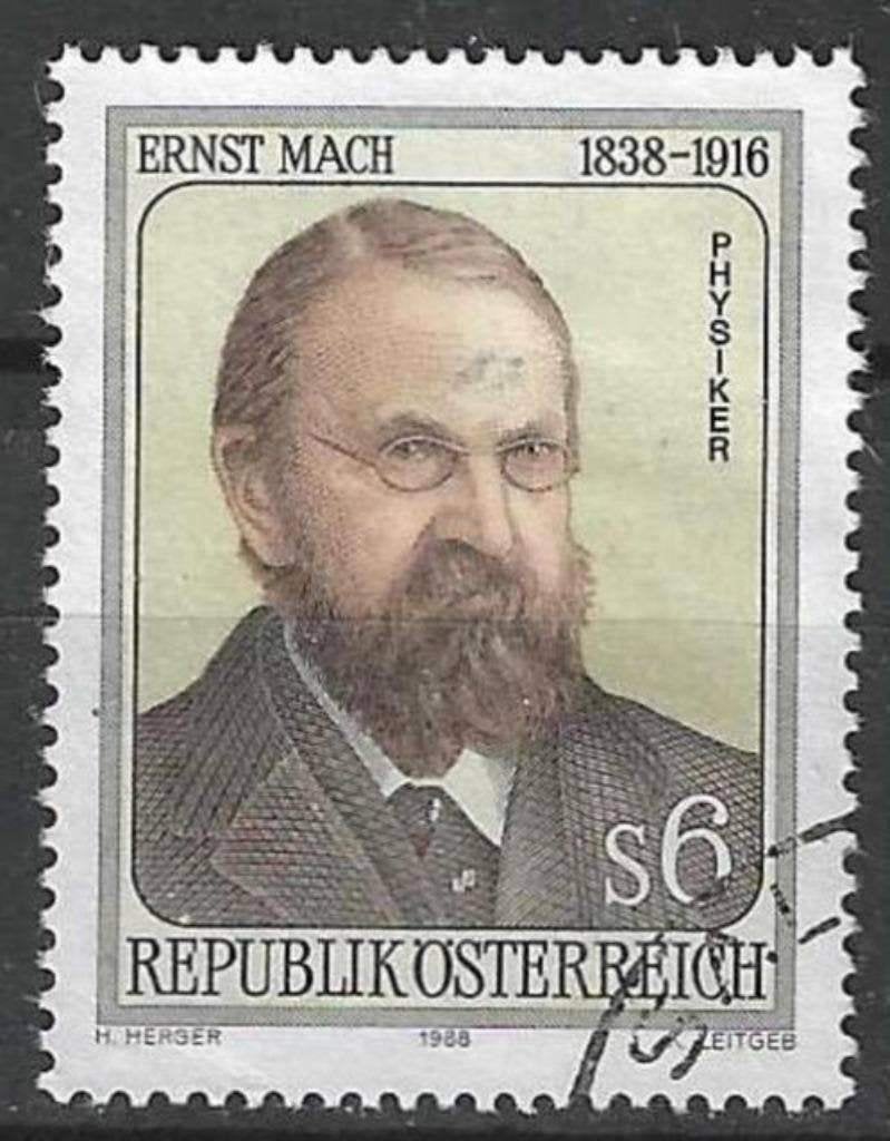Autriche 1988 - Yvert 1740 - Ernst Mach (ST), Envoi, Affranchi