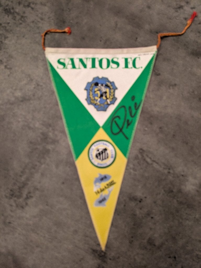Bannière du fanion foot du FC SANTOS PELE dédicacée ! ! !, Enlèvement ou Envoi, Comme neuf