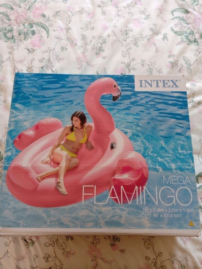 opblaasbare flamingo, Ophalen