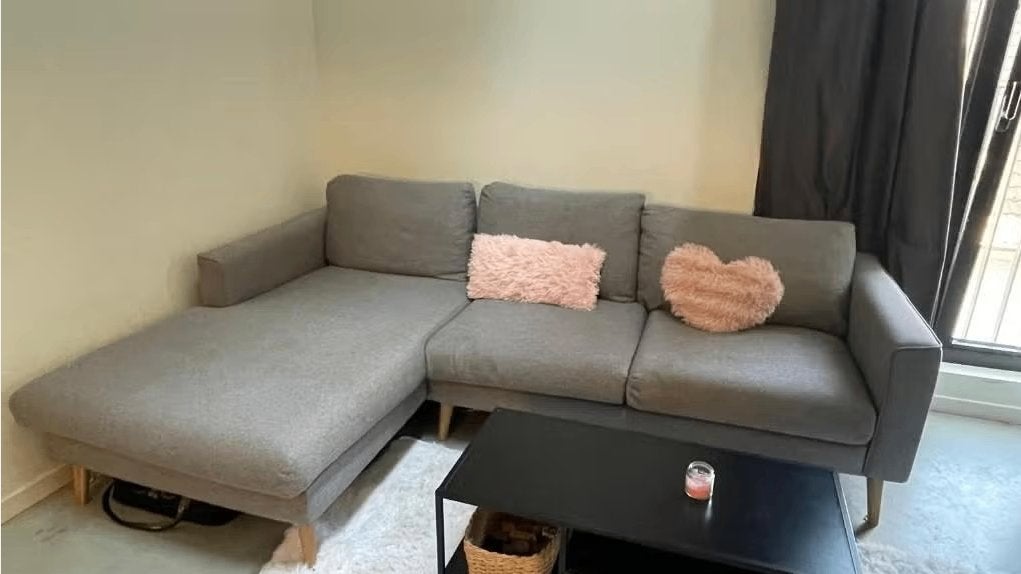 Stijlvolle en comfortabele zetel te koop – in goede staat, Ophalen, Overige materialen, 250 tot 300 cm, 125 tot 150 cm