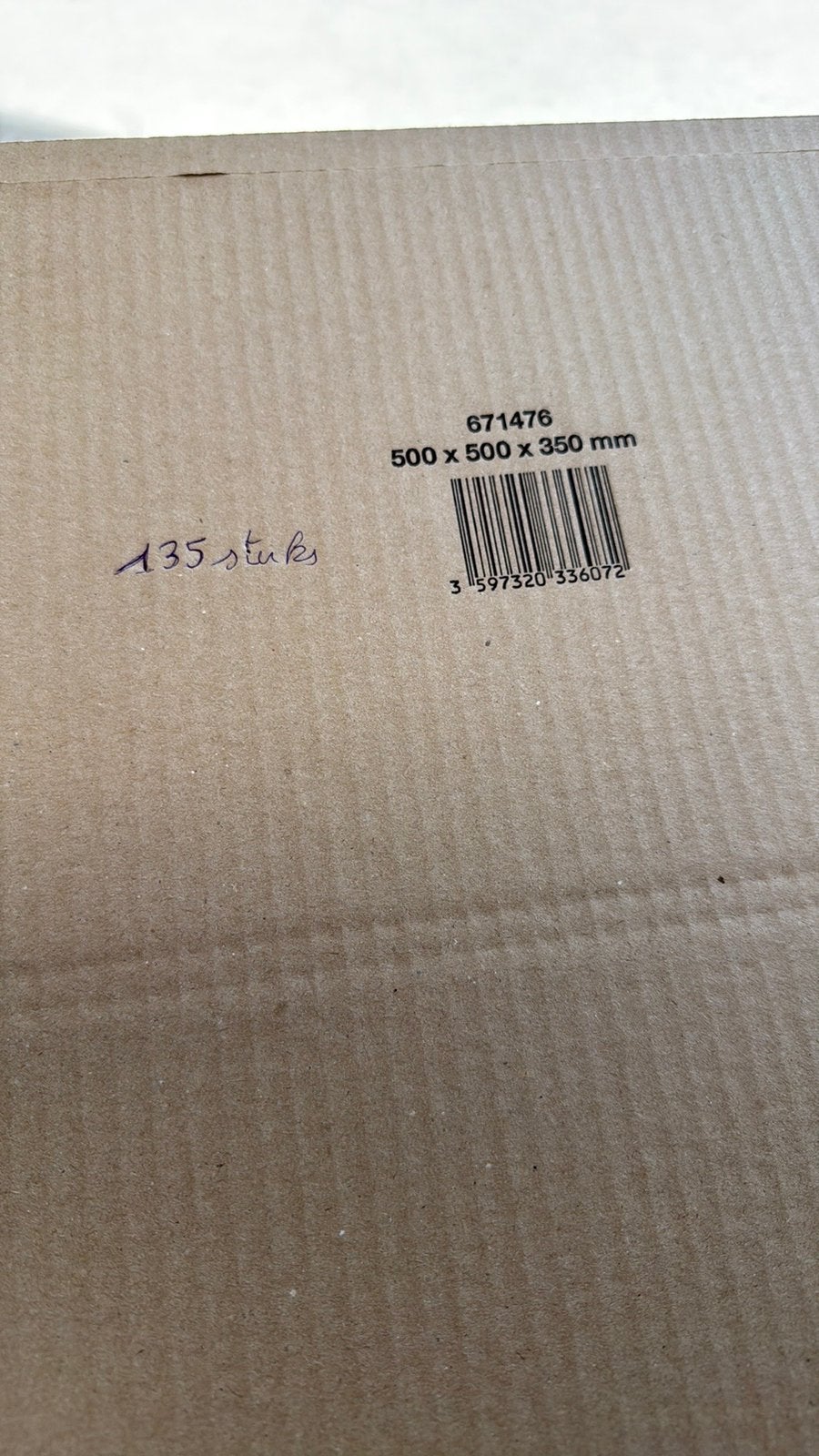 Kartonnen dozen NIEUW 1,30 euro, Ophalen, Nieuw