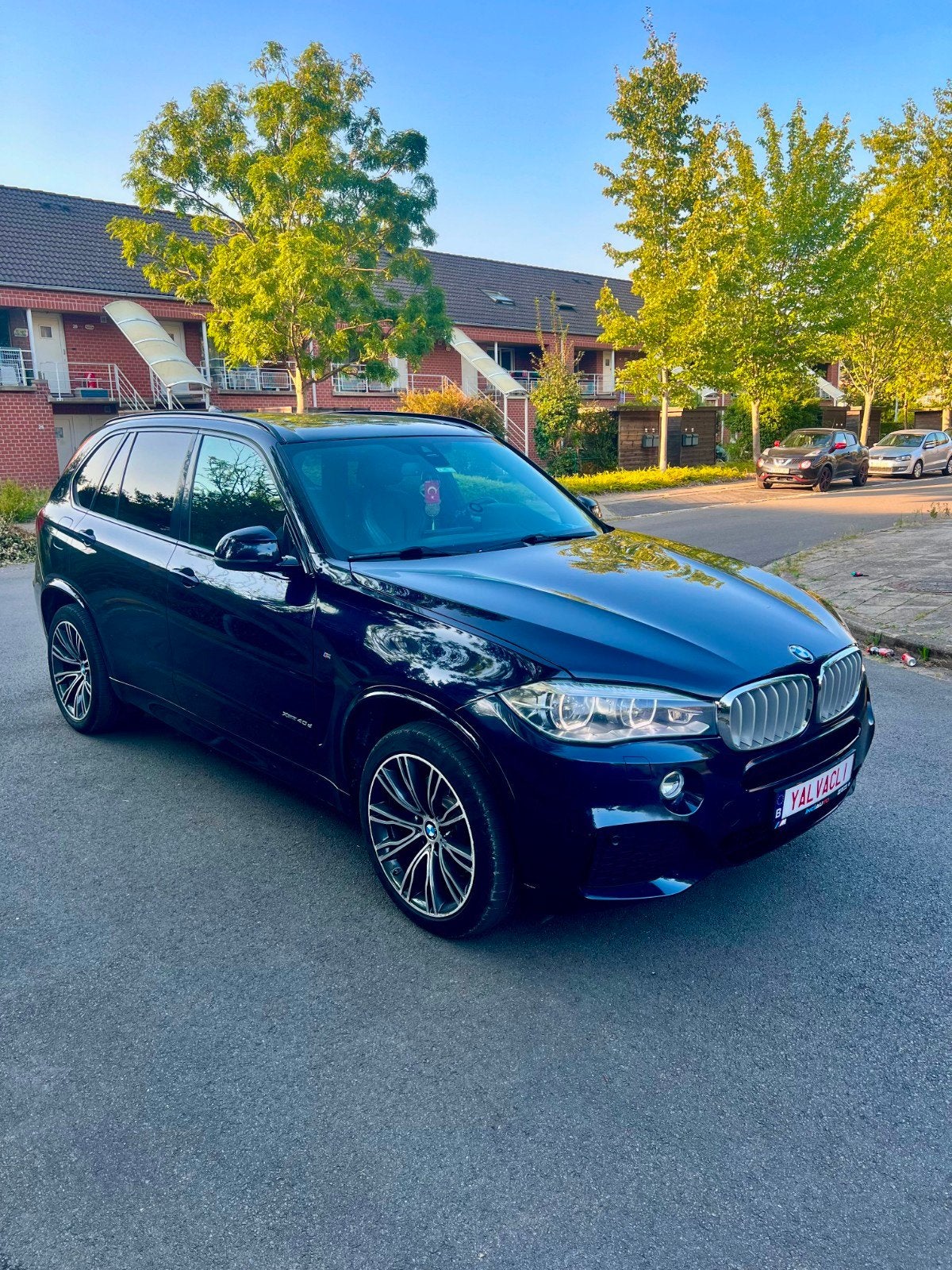 Bmw X5  40d (Euronorm6), Auto's, BMW, Automaat, Blauw, Leder, Diesel