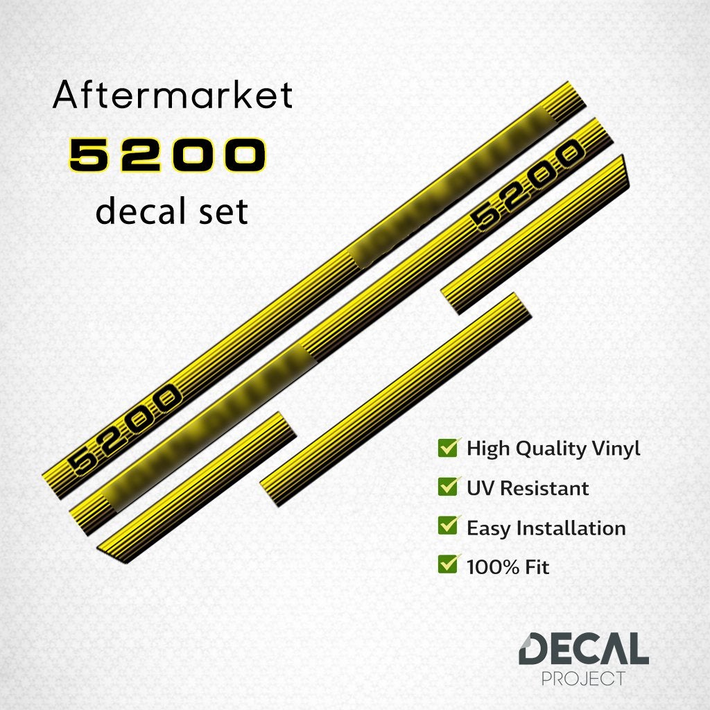 Autocollants de rechange John Deere 5200 - 5325, Envoi