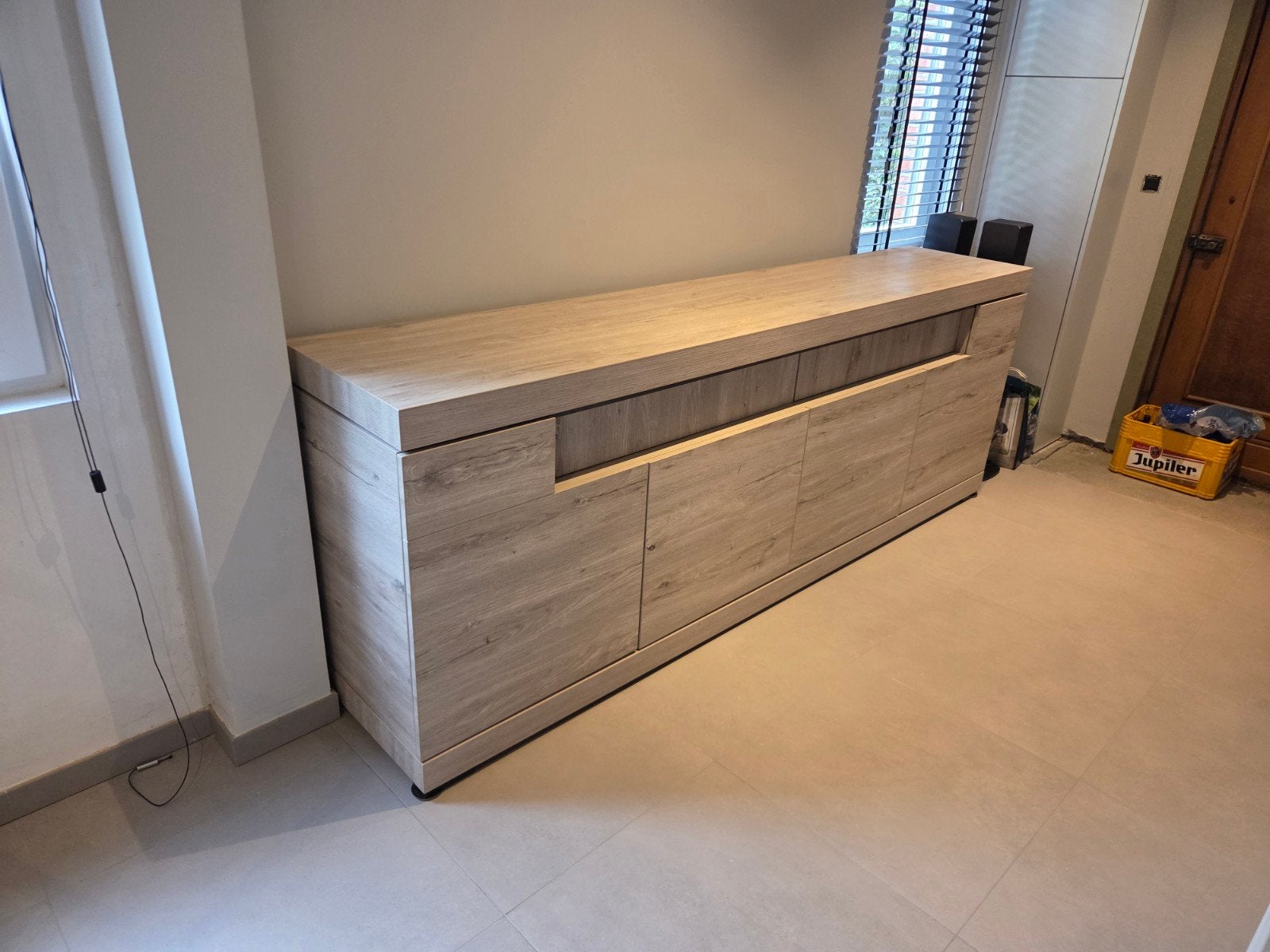 Prachtige Moderne Meubelset met Ledverlichting (4-delig), Ophalen