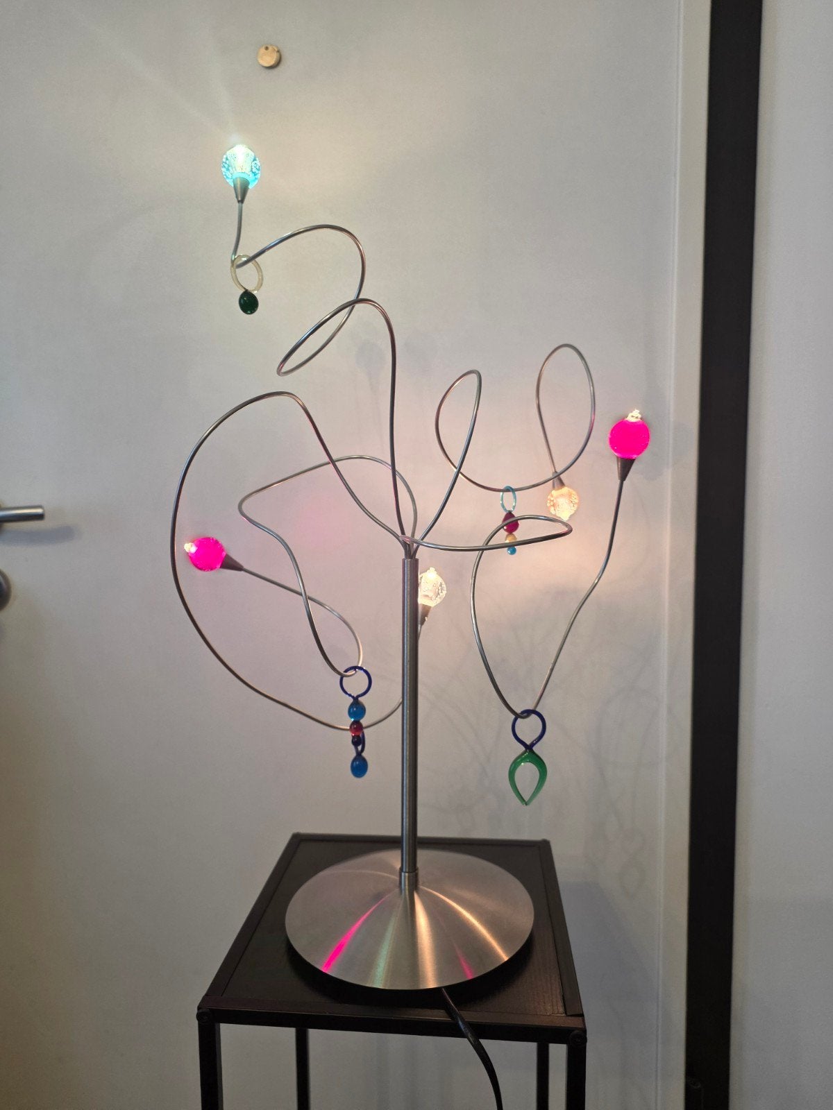 Harco Loor Design - Sculpturale postmoderne tafellamp met kl, Enlèvement, Verre