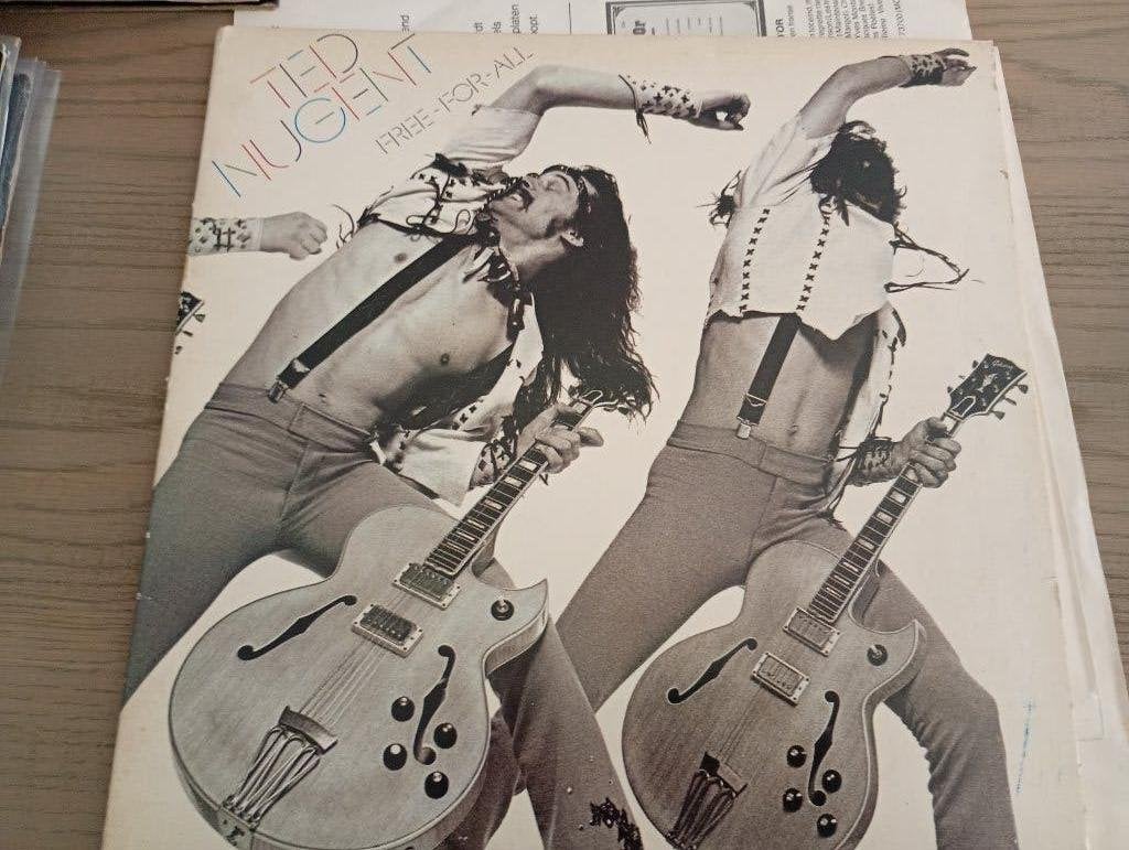 Ted Nugent - Free for all, Pochette photo, Utilisé, Hard rock, Envoi