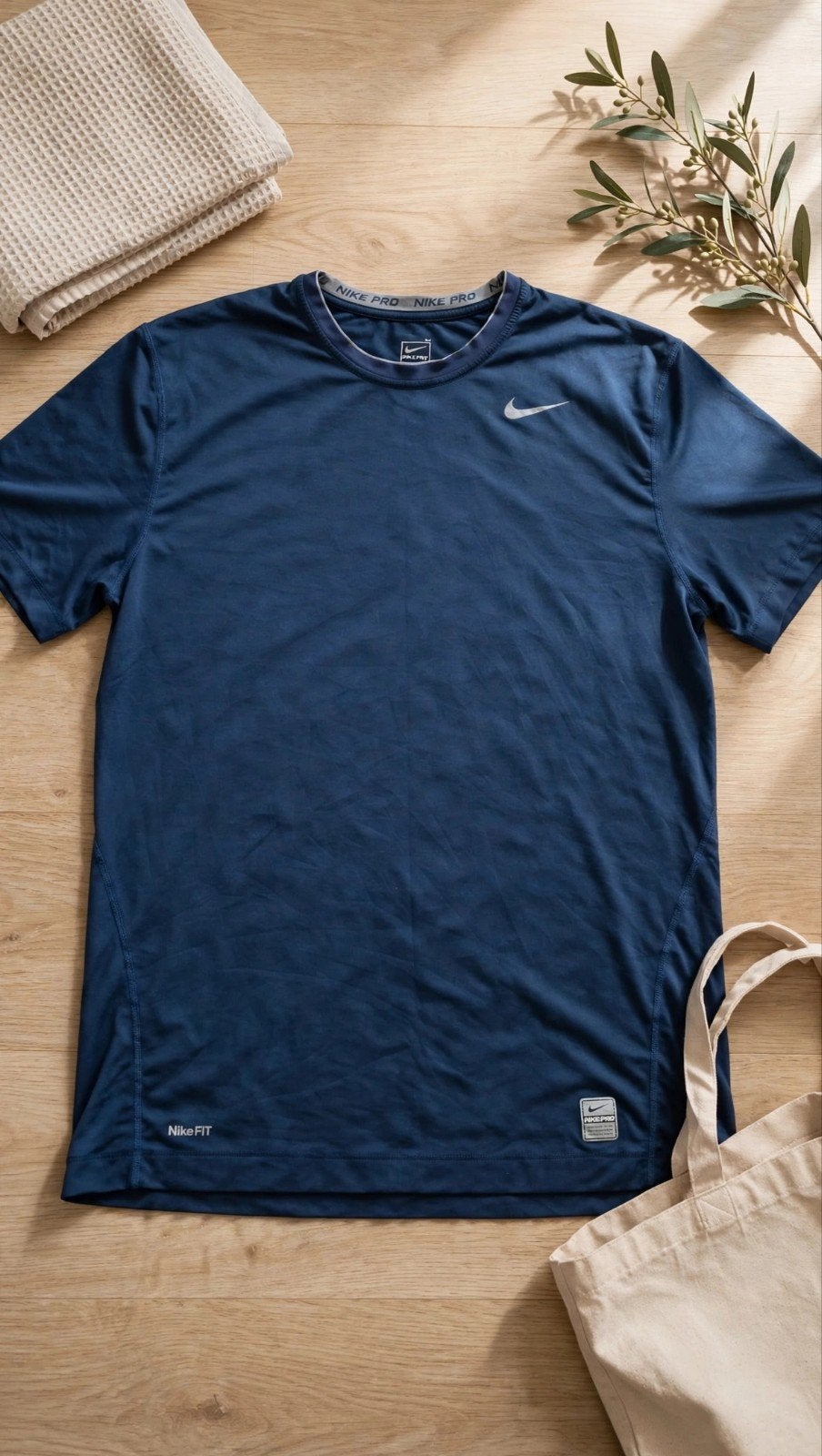 Nike PRO - Taille L - Bleu Marine - TEAM - FIT DRY, Kleding | Heren, Ophalen of Verzenden, Blauw