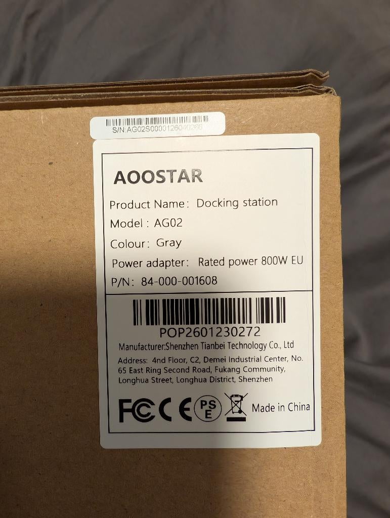 Aoostar AG02 Egpu dock, Enlèvement ou Envoi, Neuf, Station d'accueil