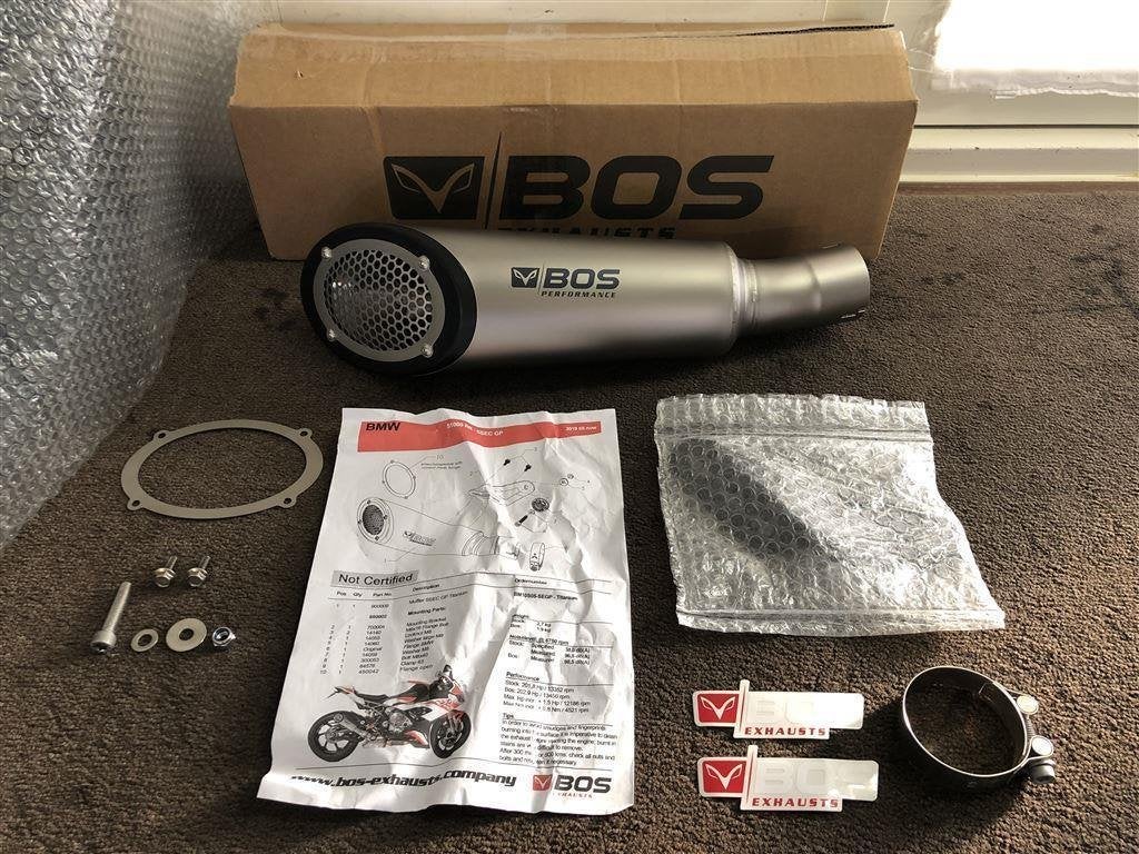 Bos SSEC GP RR slash cut uitlaat BMW S1000RR 19> S1000R 21>, Motoren, Verzenden, Nieuw