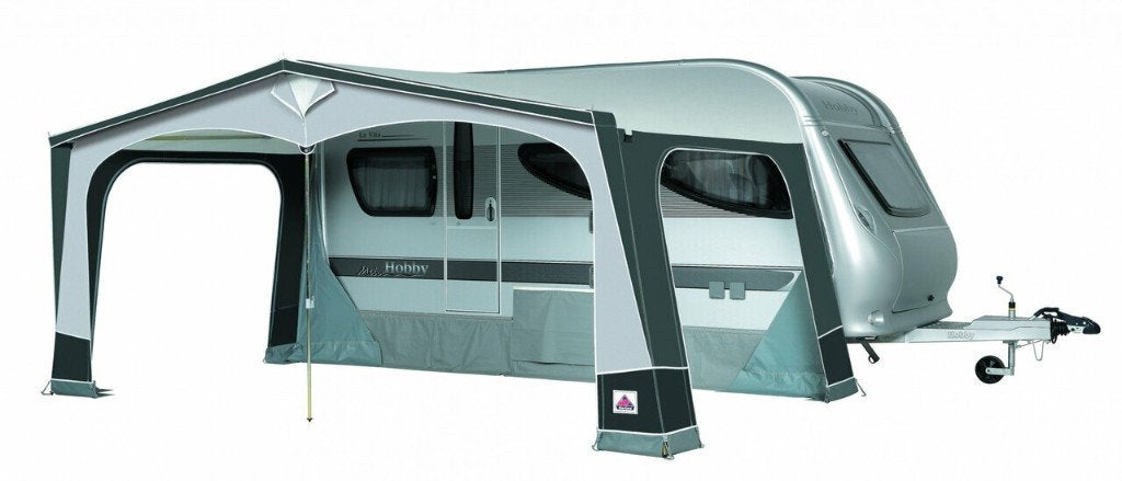 Auvent Dorema Garda 270 XL + extension + auvent, Caravanes & Camping, Enlèvement, Utilisé, Ten Cate All Season 240g/m2, Dorema