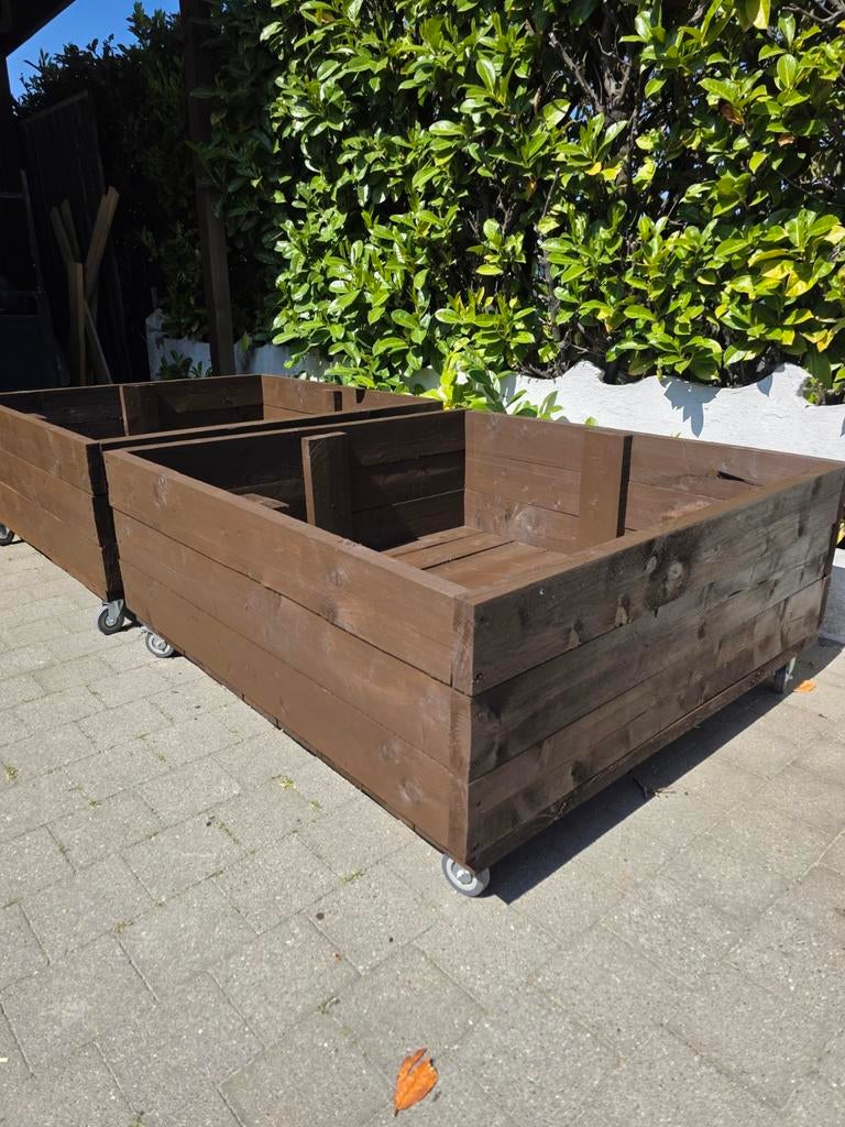 Plantenbak op wielen – houten moestuinbak, Tuin en Terras, Ophalen, Tuin