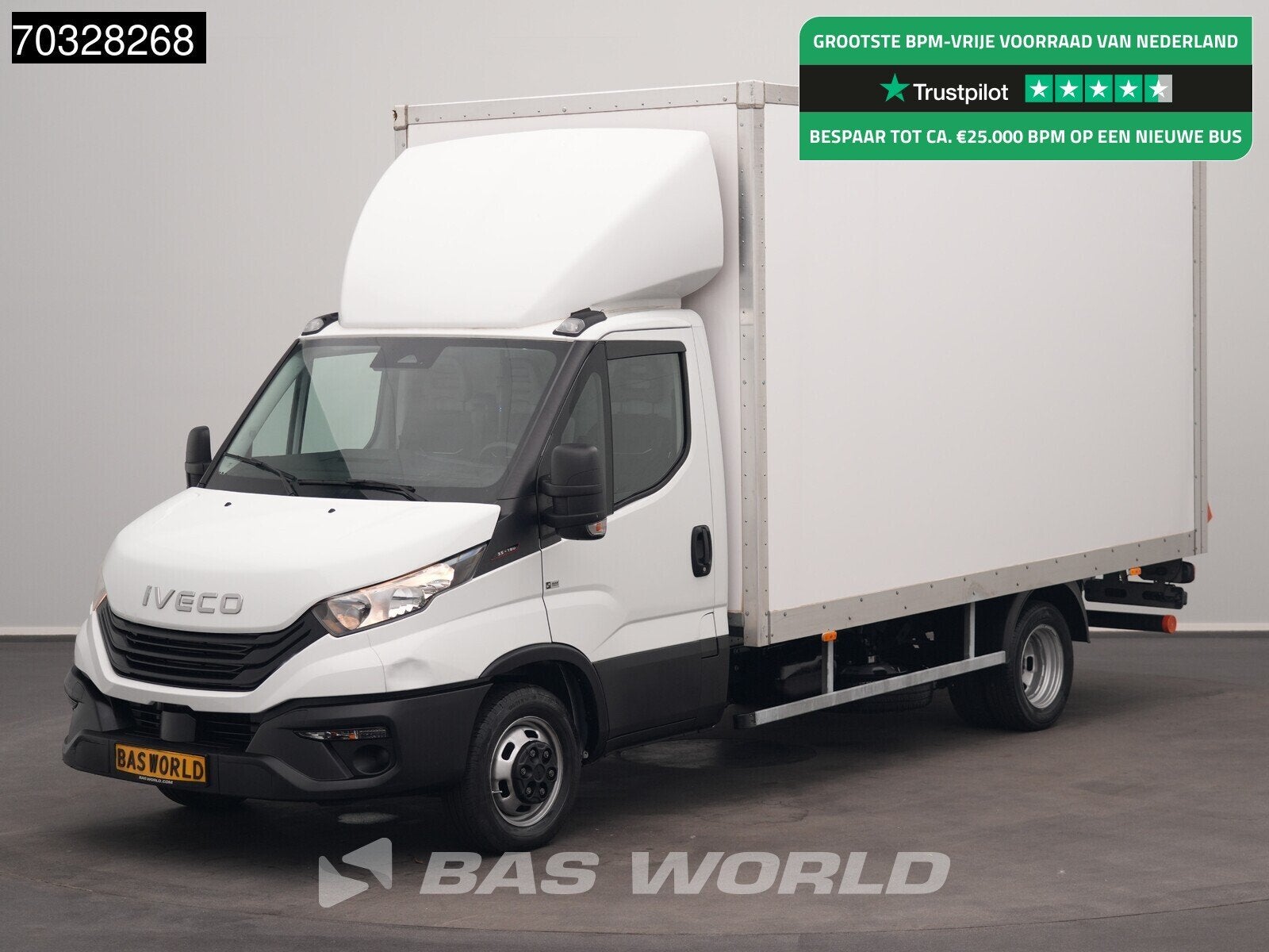 Iveco Daily 35C16 3.0L Laadklep NEW MODEL Dubbellucht 160PK, Stof, Gebruikt, Euro 6, 4 cilinders