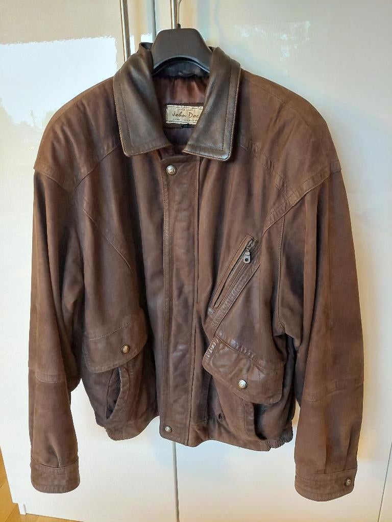 Mooie leren jas maat 58 - 3XL, Ophalen, Heren, Jas | leer, John Doe