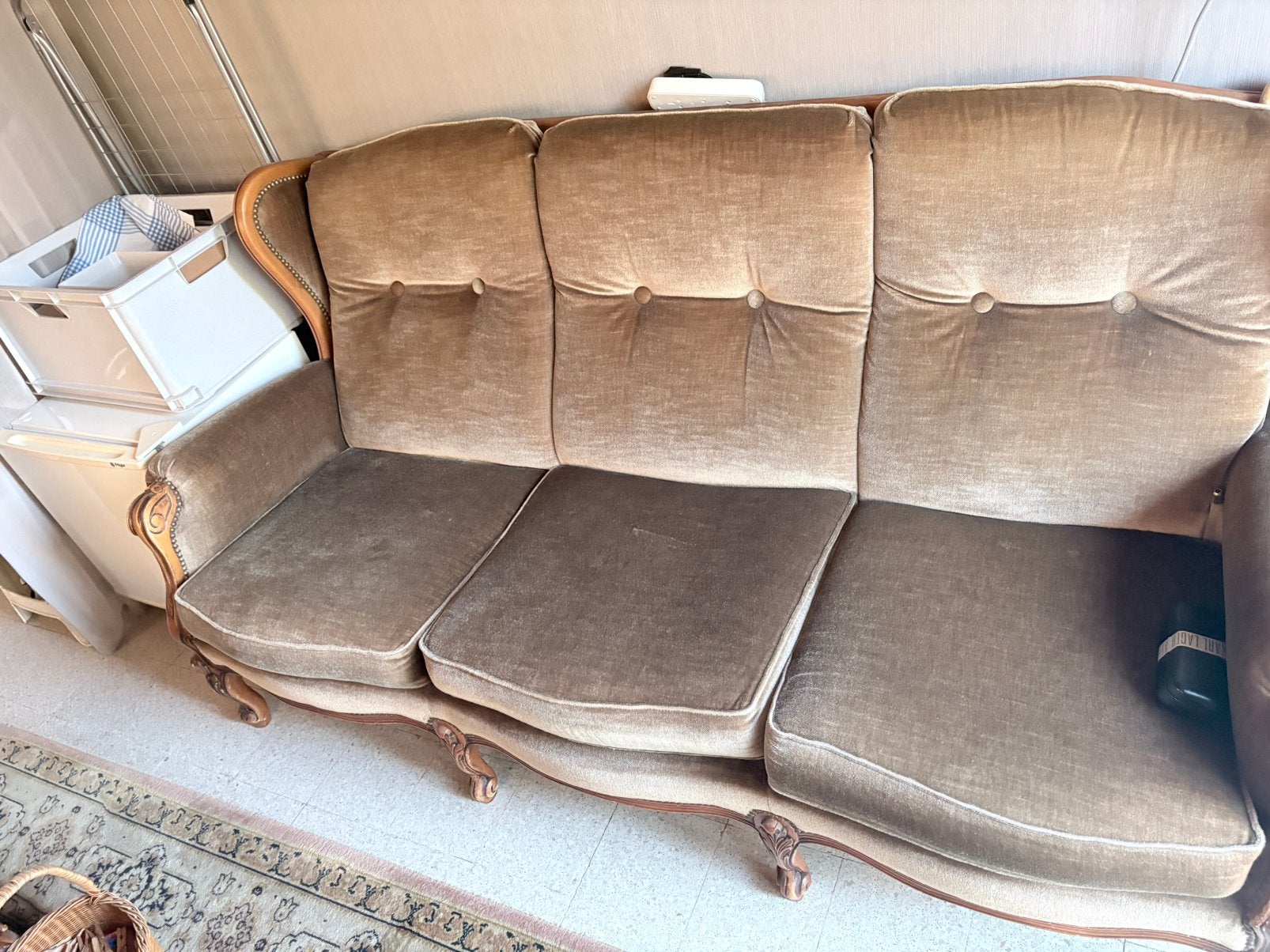 3 zit sofa 190 cm (goede staat)., Ophalen, Gebruikt
