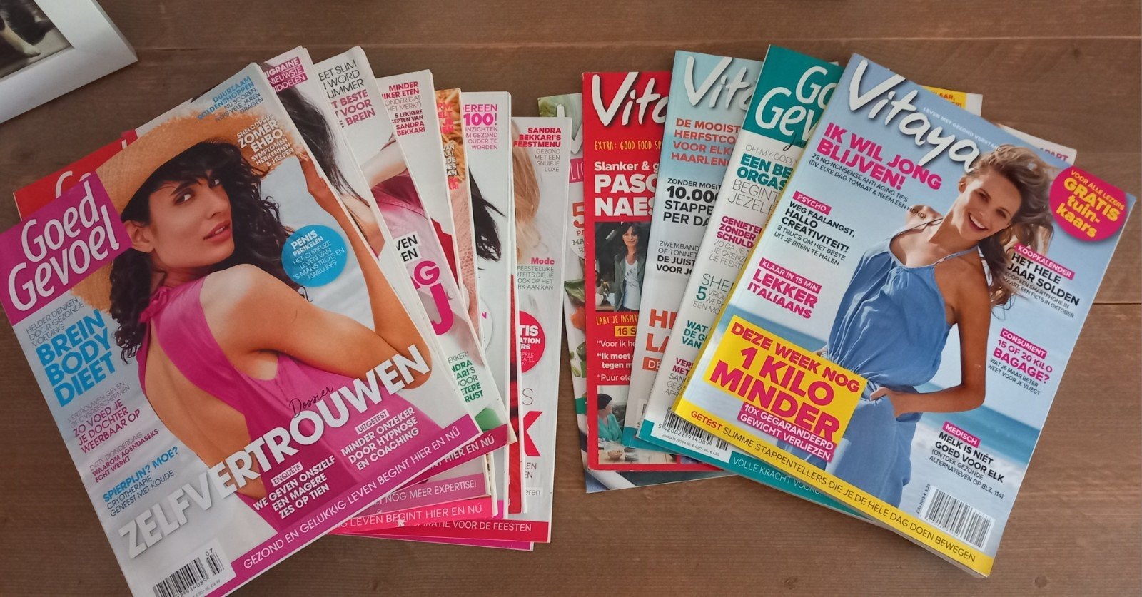 Gratis oude magazines Goed Gevoel/Vitaya 2015 tot 2020, Enlèvement ou Envoi